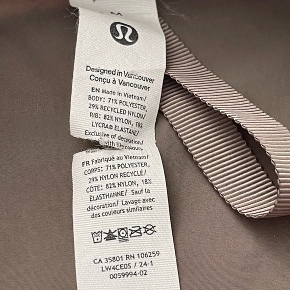 SOLD.  Lululemon Lightweight Hem-Cinch Bomber Jacket Nomad Size M - Picture 12 of 13